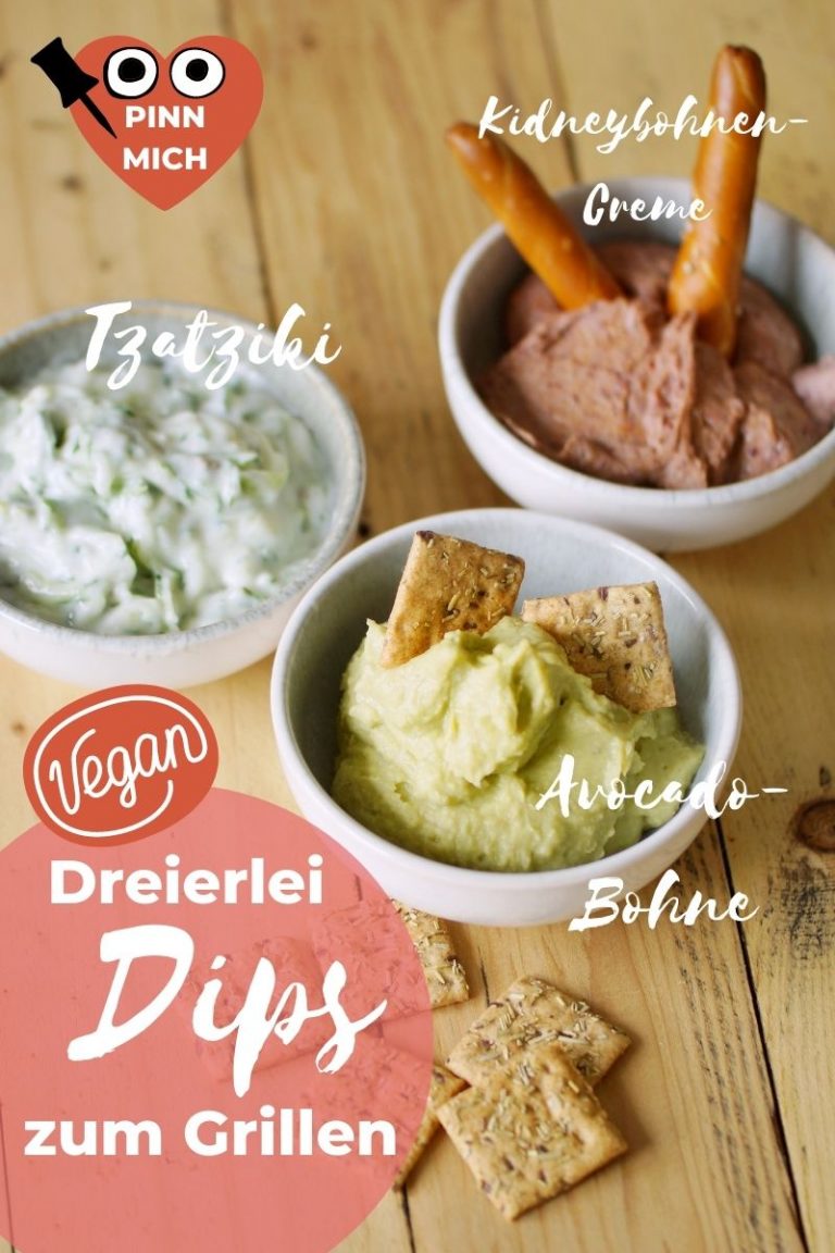Dreierlei vegane Grill-Dips