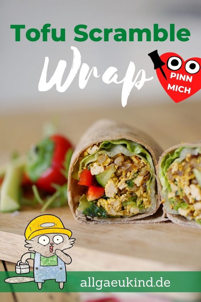 Rezept Tofu Scramble Wrap als Lunch zum Mitnehmen