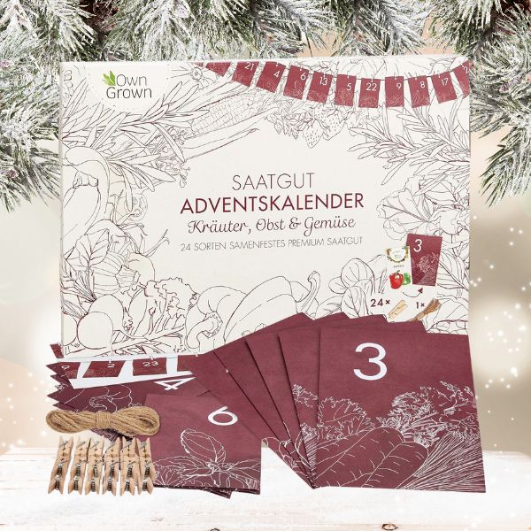 OwnGrown Saatgut Adventskalender Vegane Adventskalender 2024: Die 41 besten Produkte​!