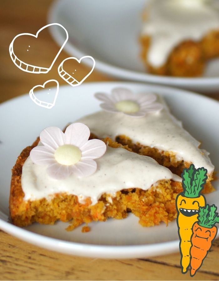 Read more about the article Veganer Carrot Cake – extra saftig im Frühlingslook