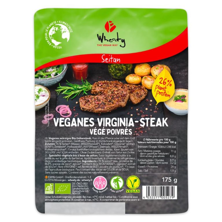 Vegane Grillparty - Veganes Virginia Steak von Wheaty