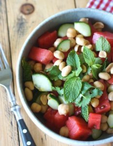 Einfaches Rezept für Wassermelonensalat