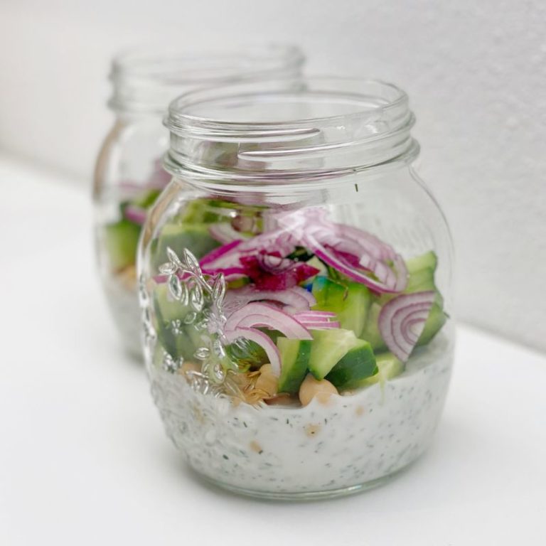 Salat im Glas - die dritte Schicht
