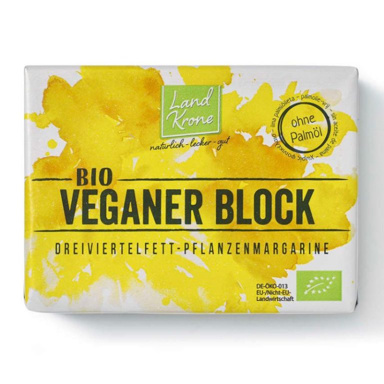 Veganer Block von Land Krone - vegane Butter