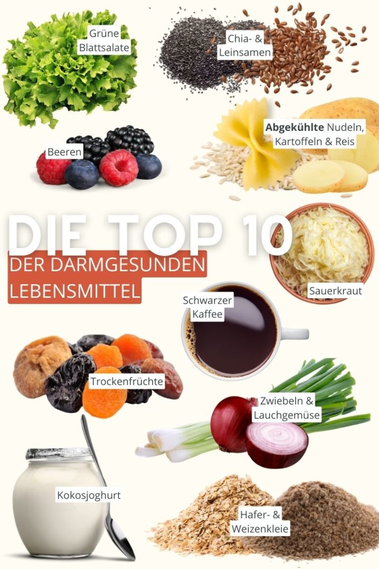10 Lebensmittel für eine gesunde Darmflora