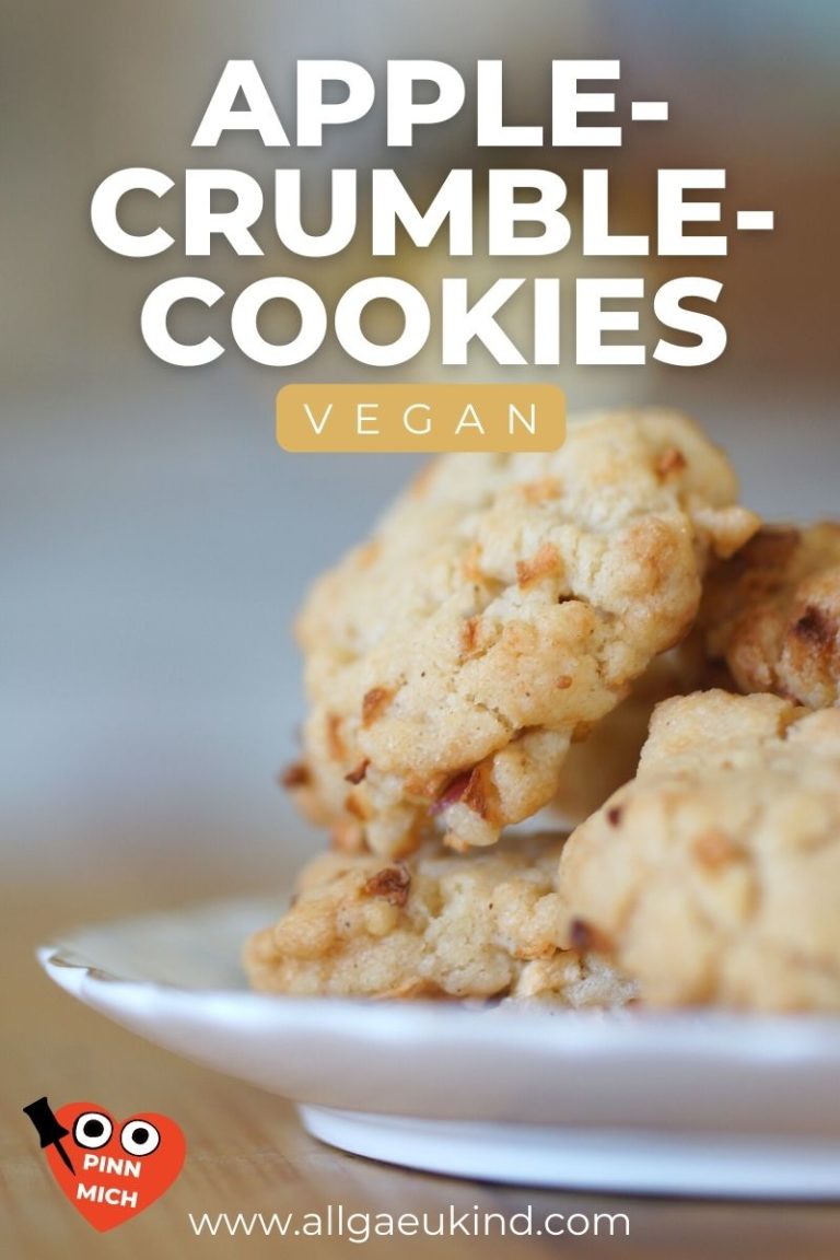 Vegane Apple Crumble Cookies - einfach und schnell