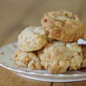 Vegane Apple Crumble Cookies - einfaches Rezept