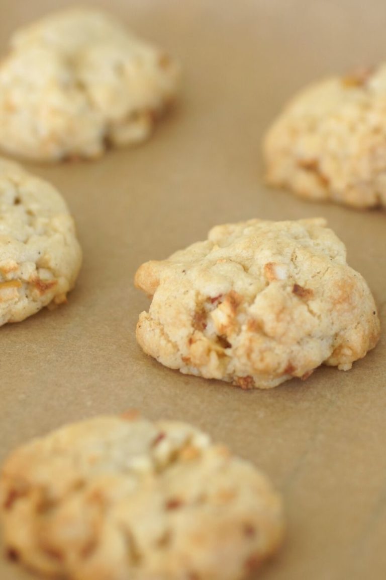 Vegane Apple Crumble Cookies - goldbraun und lecker