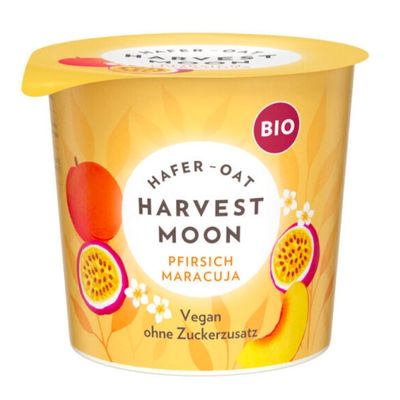Pfirsich Maracuja von Harvest Moon - leckerer veganer Joghurt ohne Zucker