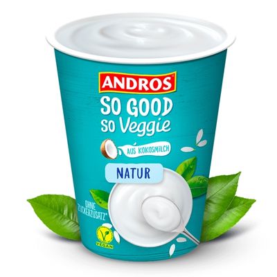 So good, so veggie Natur von Andros - veganer Naturjoghurt