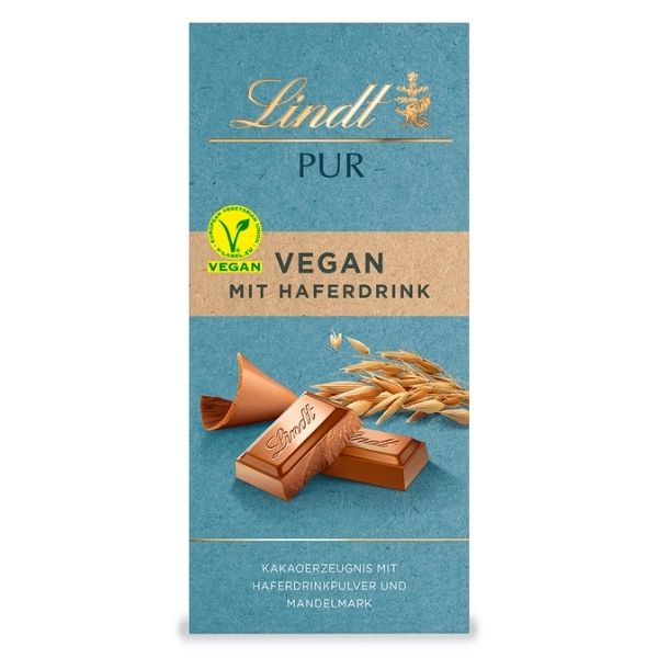 Vegan mit Haferdrink von Lindt Pur
