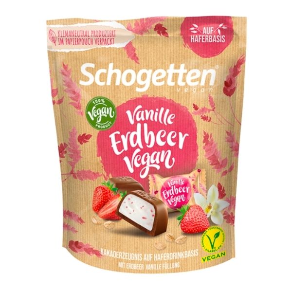 Vegane Schogetten Vanille Erdbeer