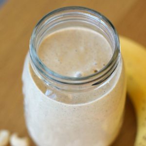 Veganer Protein-Shake mit Hafer und Soja