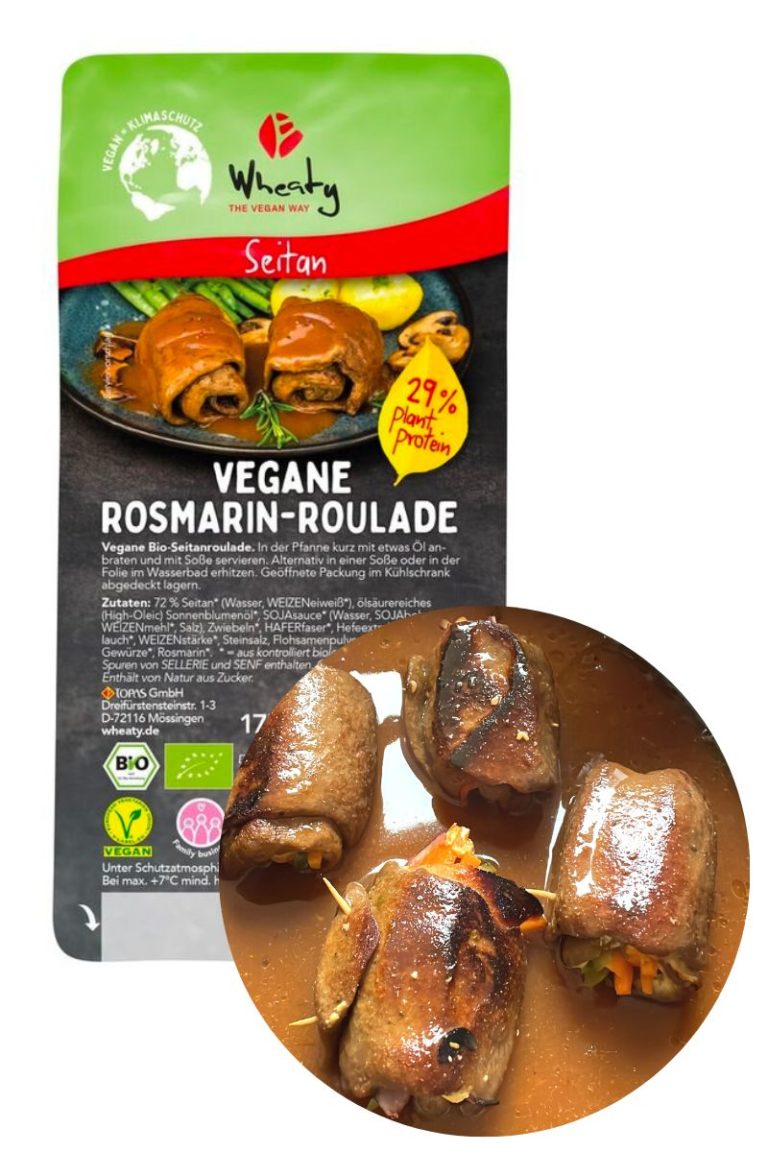 Vegane Rosmarin Roulade von Wheaty