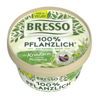 100 % Pflanzlich von Bresso - veganer Frischkäse