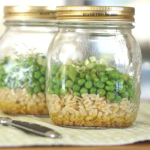 Rezept fuer Erbsen Salat mit Graupen
